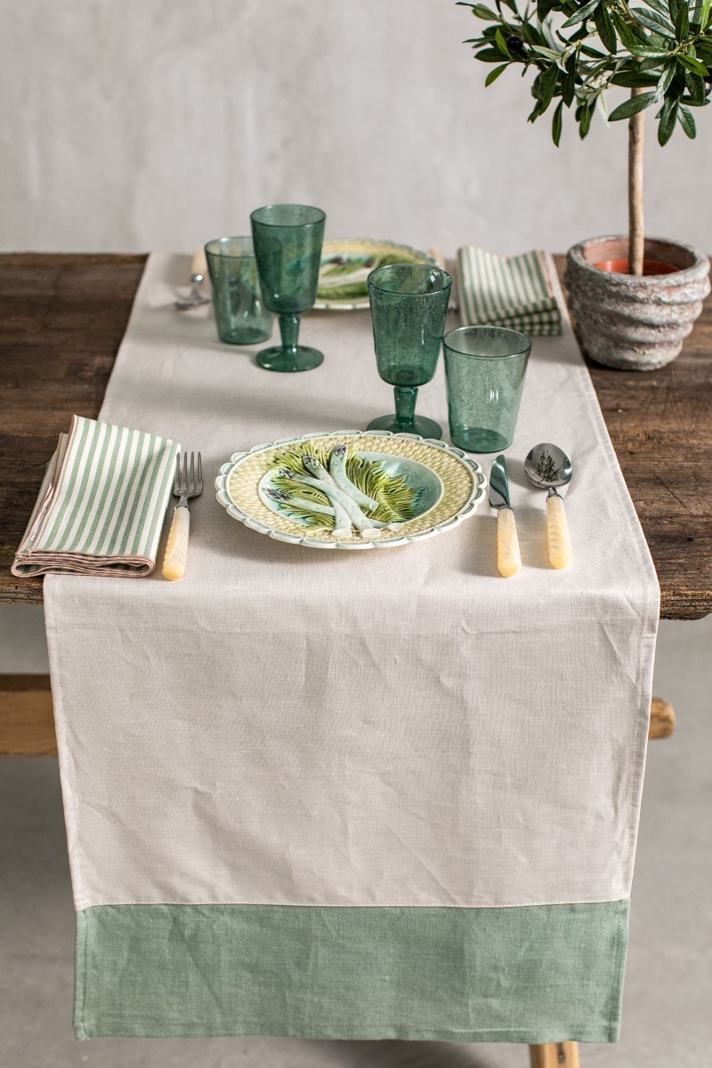 Bauhaus Runner in Stain Resistant Linen