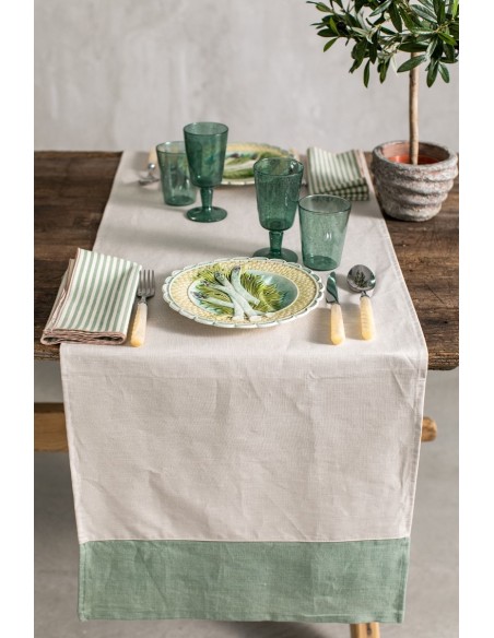 Bauhaus Runner in Stain Resistant Linen