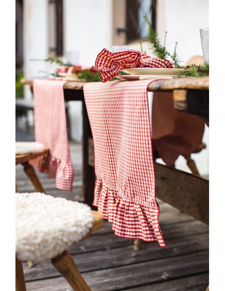 Gitane Chemin de table en coton enduit