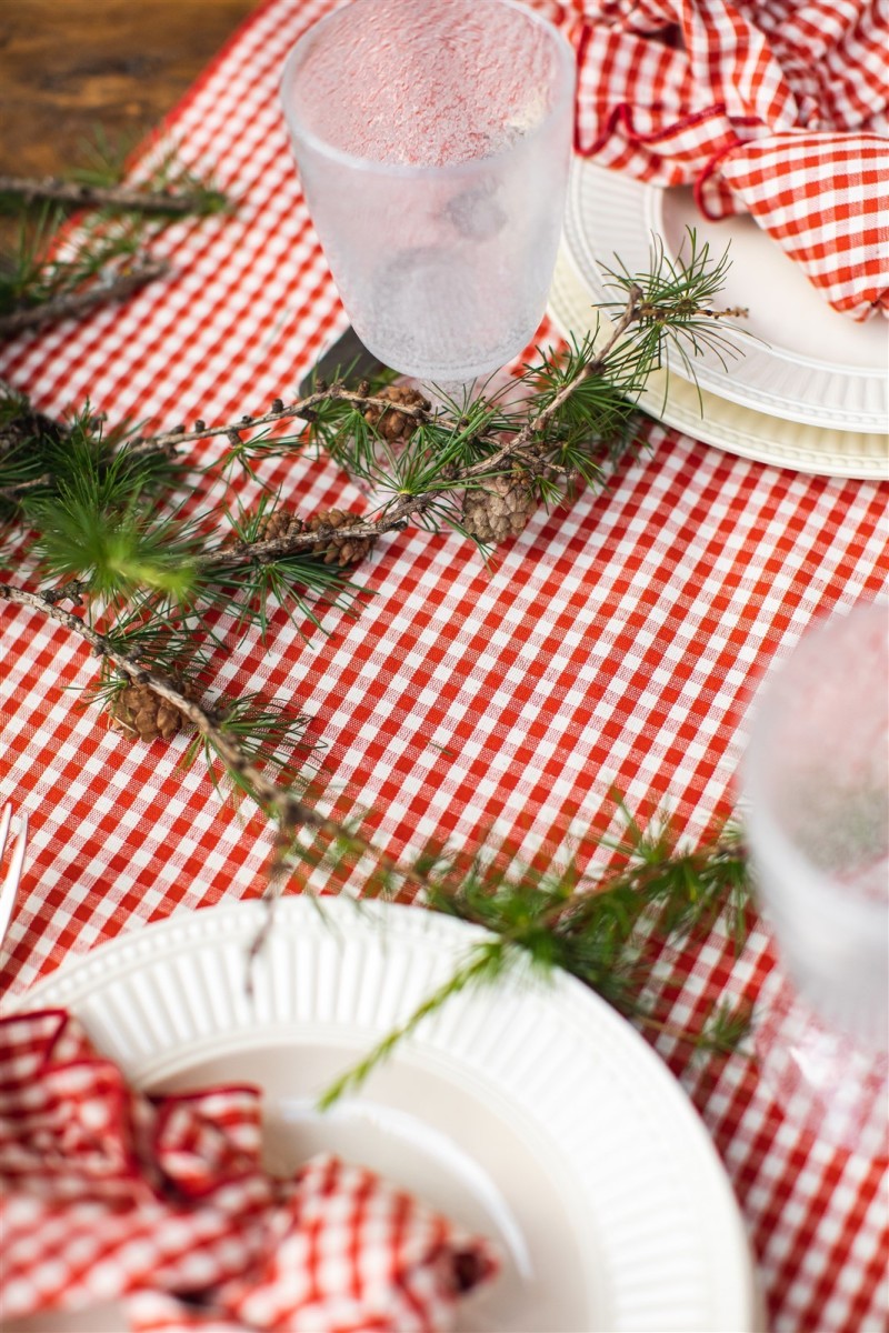 Gitane Chemin de table en coton enduit