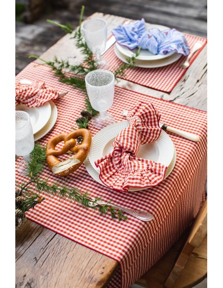 Gitane Chemin de table en coton enduit