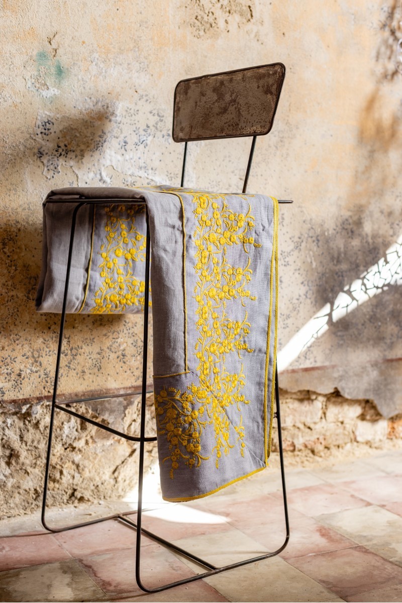 Nappe en lin enduit Venaria