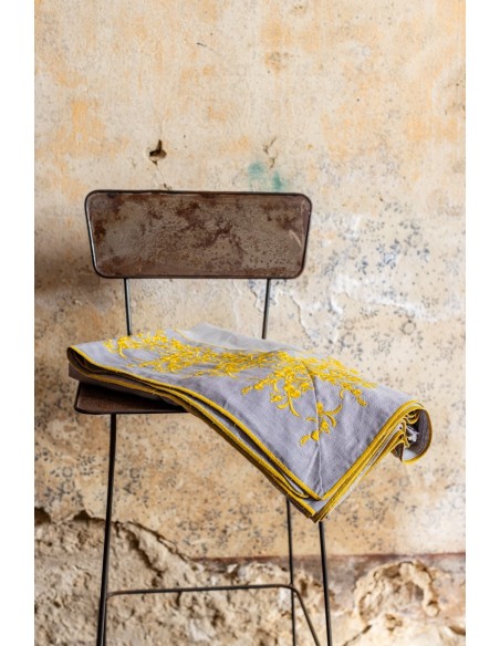 Venaria Stain Resistant Linen Tablecloth