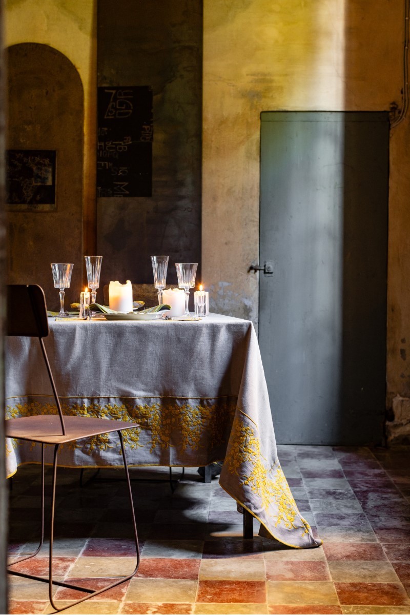 Nappe en lin enduit Venaria