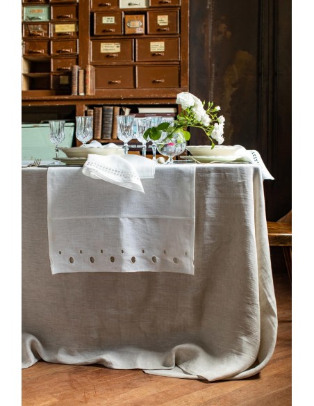 Eva Runner in Stain Resistant Linen