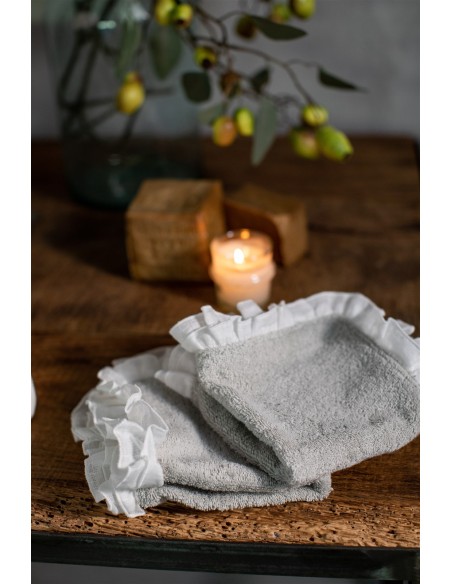 Gants de toilette en coton Gitane
