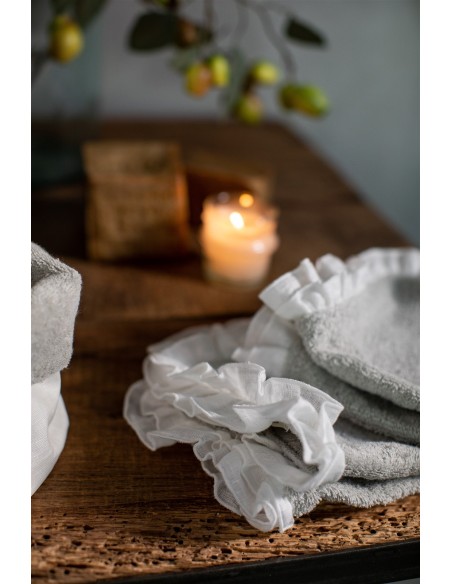 Gants de toilette en coton Gitane