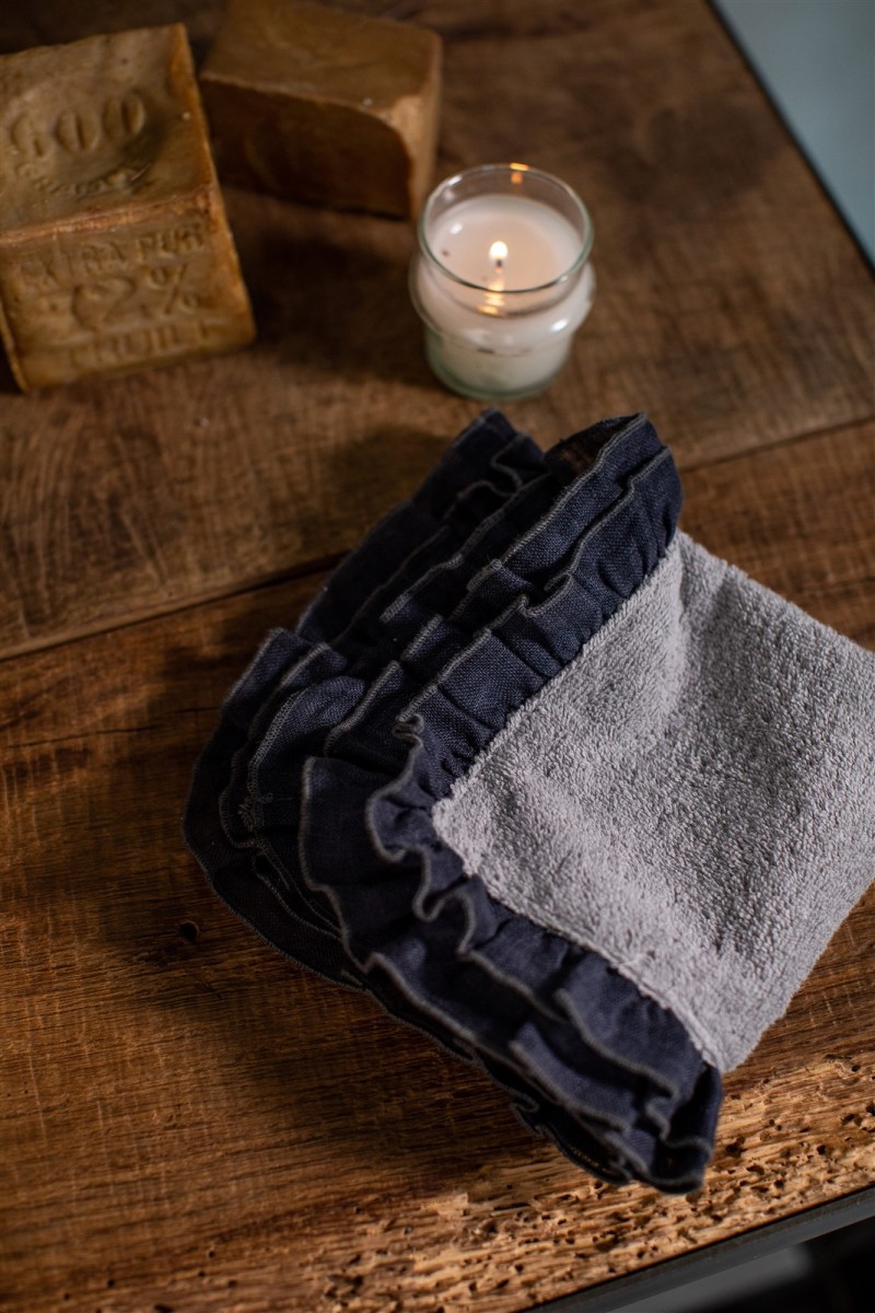 Gants de toilette en coton Gitane