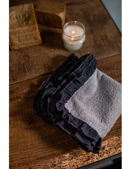 Gants de toilette en coton Gitane