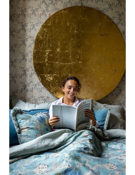 Pure Reversible Bedspread in Linen/Cotton
