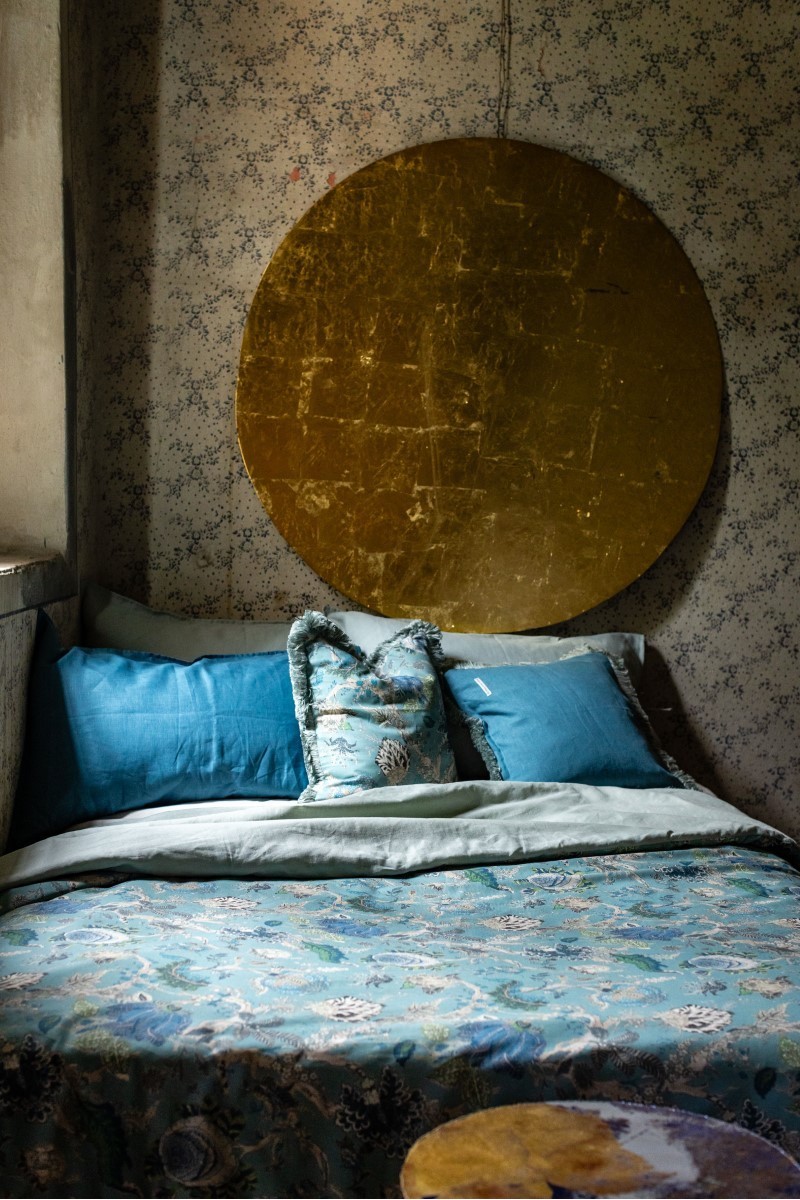 Copriletto Pure in Lino/Cotone