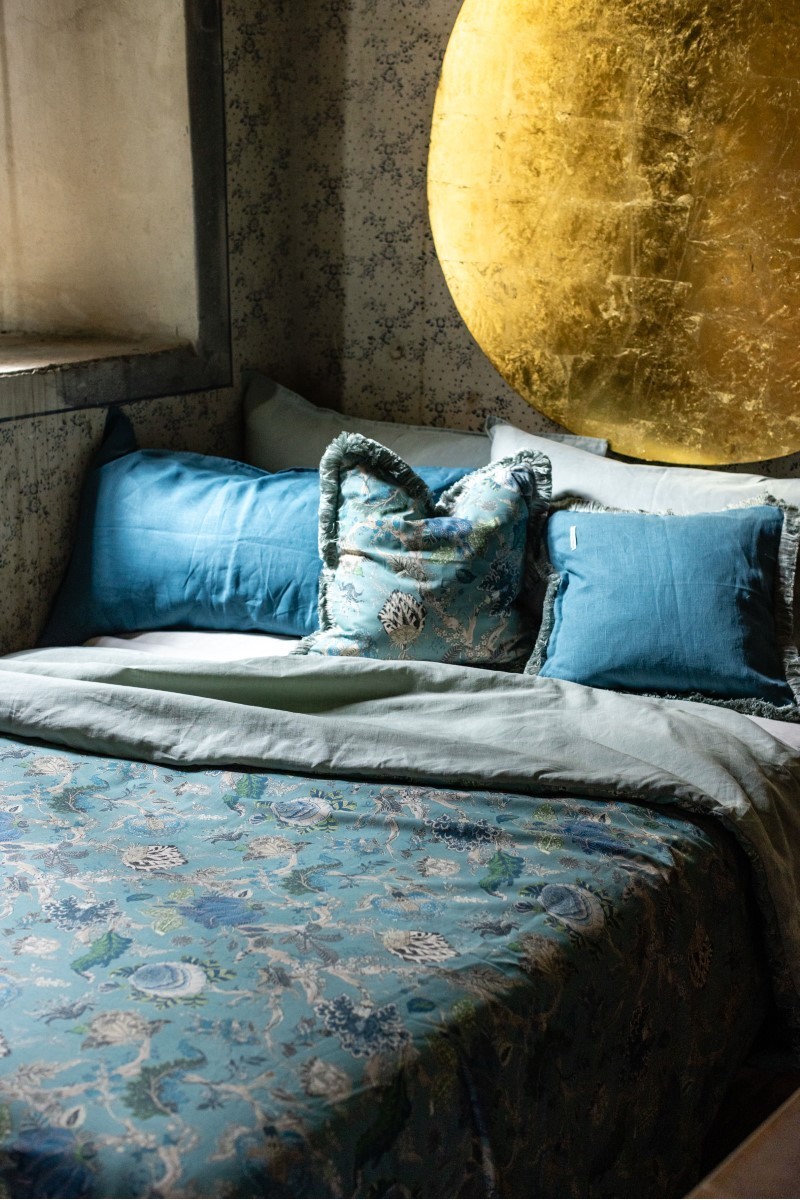 Copriletto Pure in Lino/Cotone