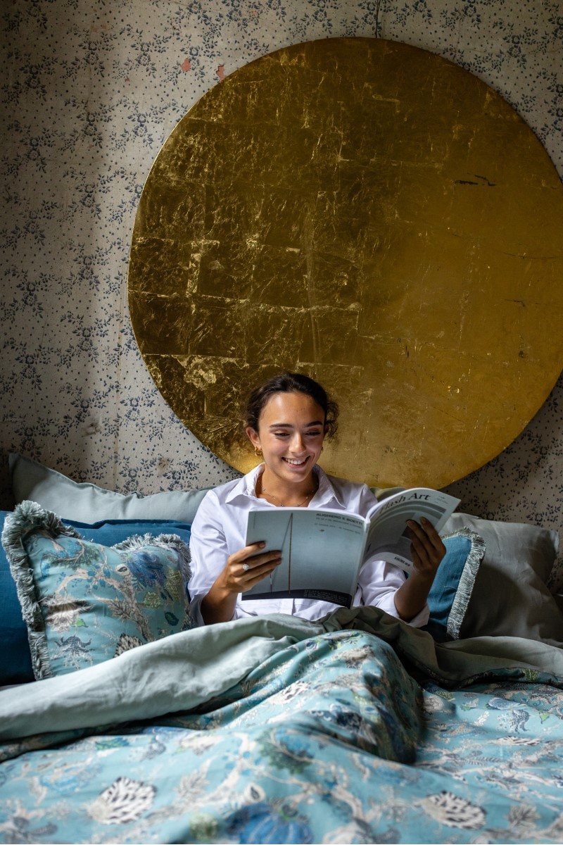 Pure Reversible Bedspread in Linen/Cotton