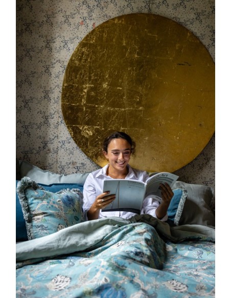 Pure Reversible Bedspread in Linen/Cotton