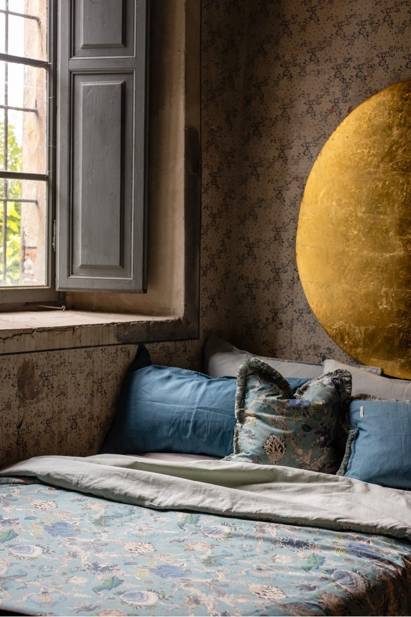 Copriletto Pure in Lino/Cotone