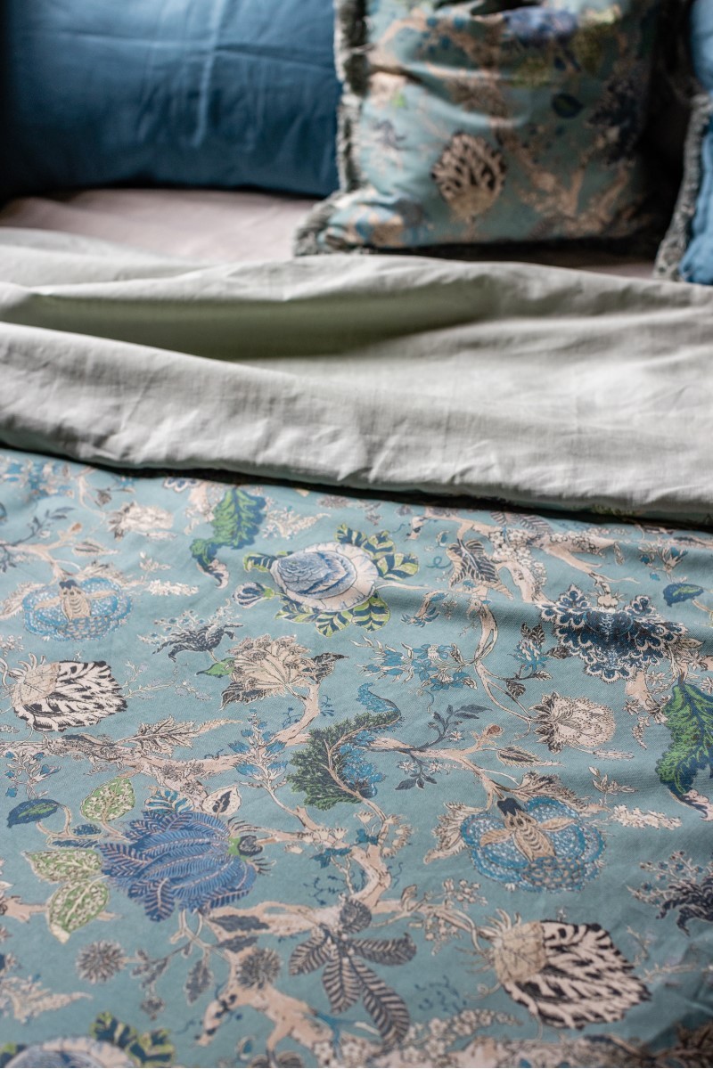 Copriletto Pure in Lino/Cotone