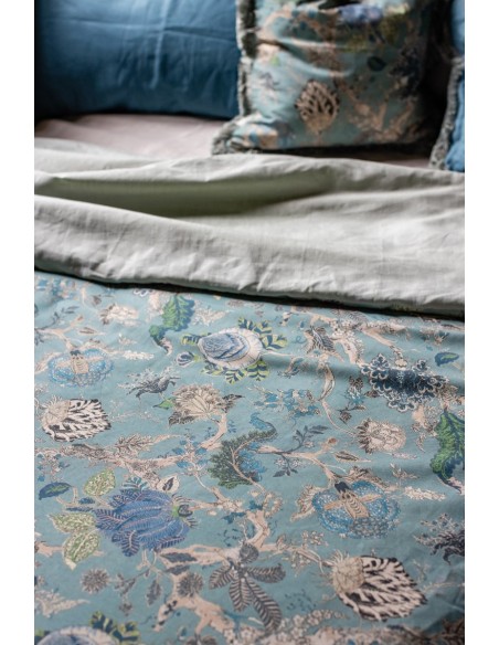 Pure Reversible Bedspread in Linen/Cotton