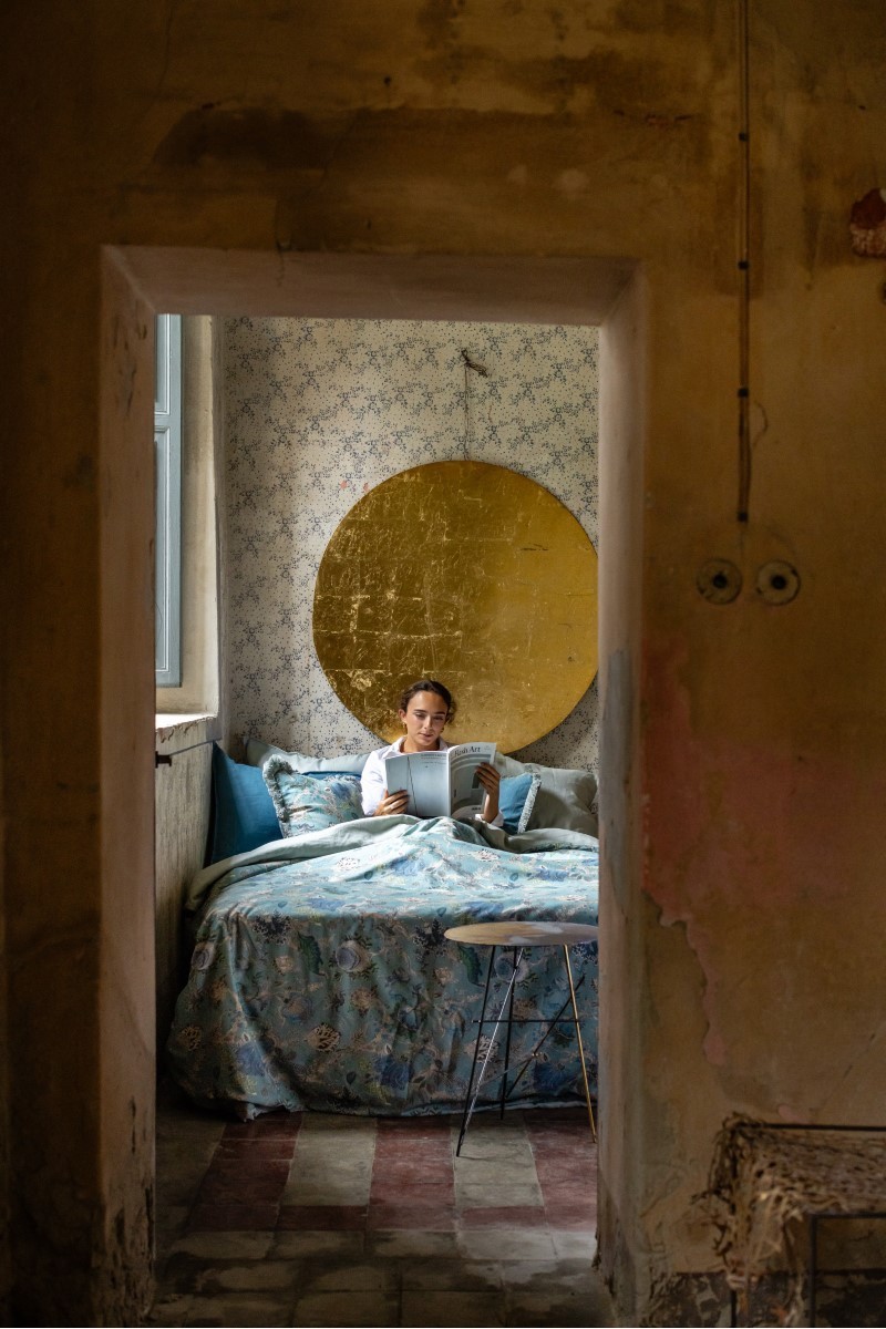 Pure Reversible Bedspread in Linen/Cotton