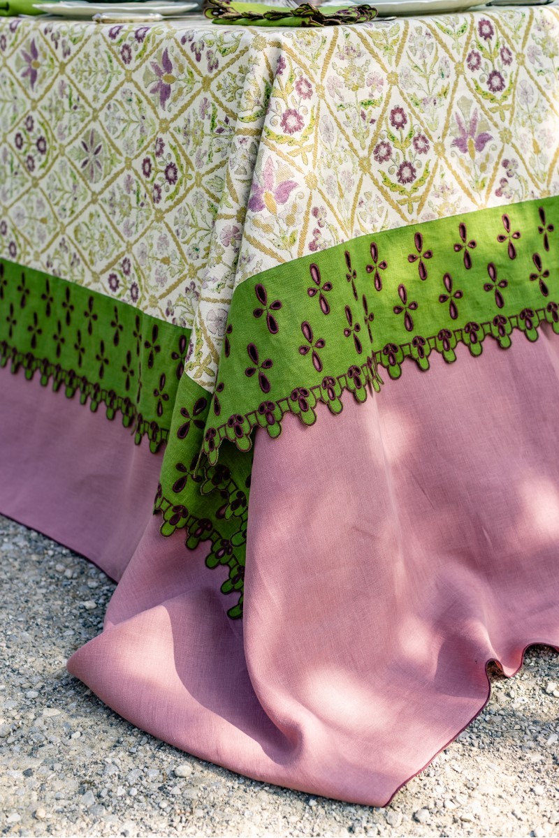 Nappe en coton Amalfi enduit