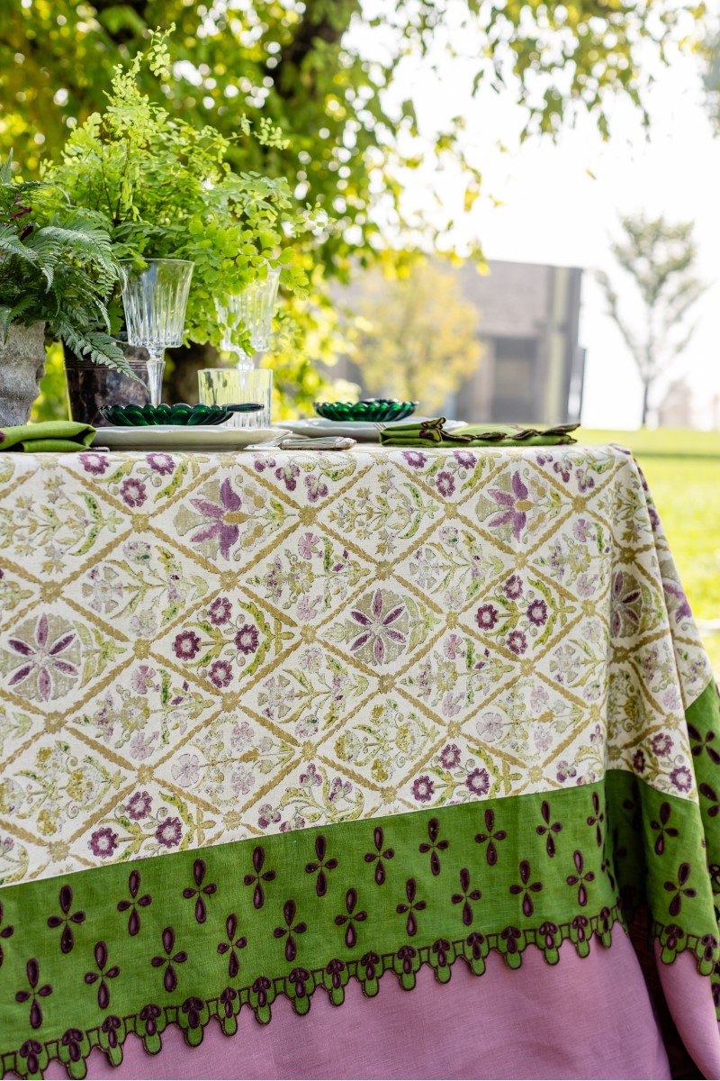 Nappe en coton Amalfi enduit