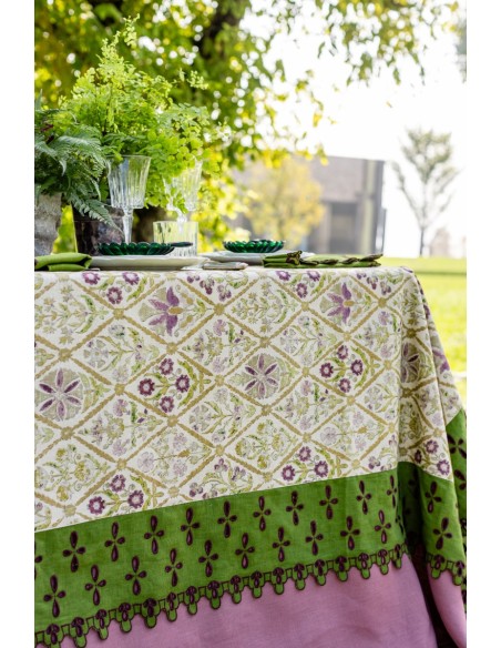 Nappe en coton Amalfi enduit