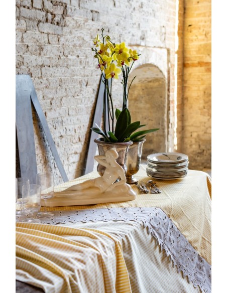 Nappe en coton Amalfi enduit