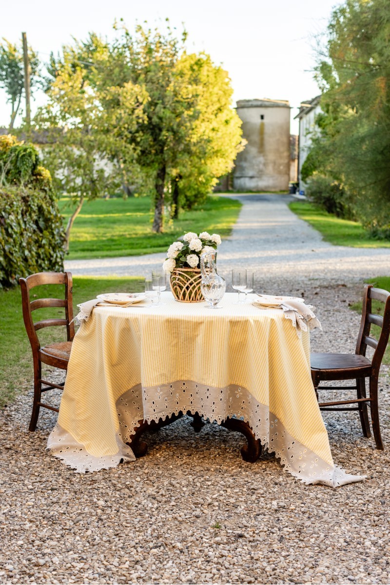 Nappe en coton Amalfi enduit