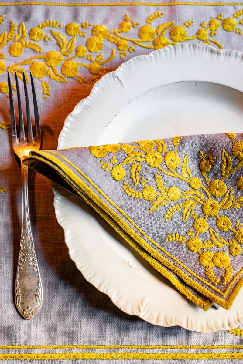 Serviette de table en lin Venaria