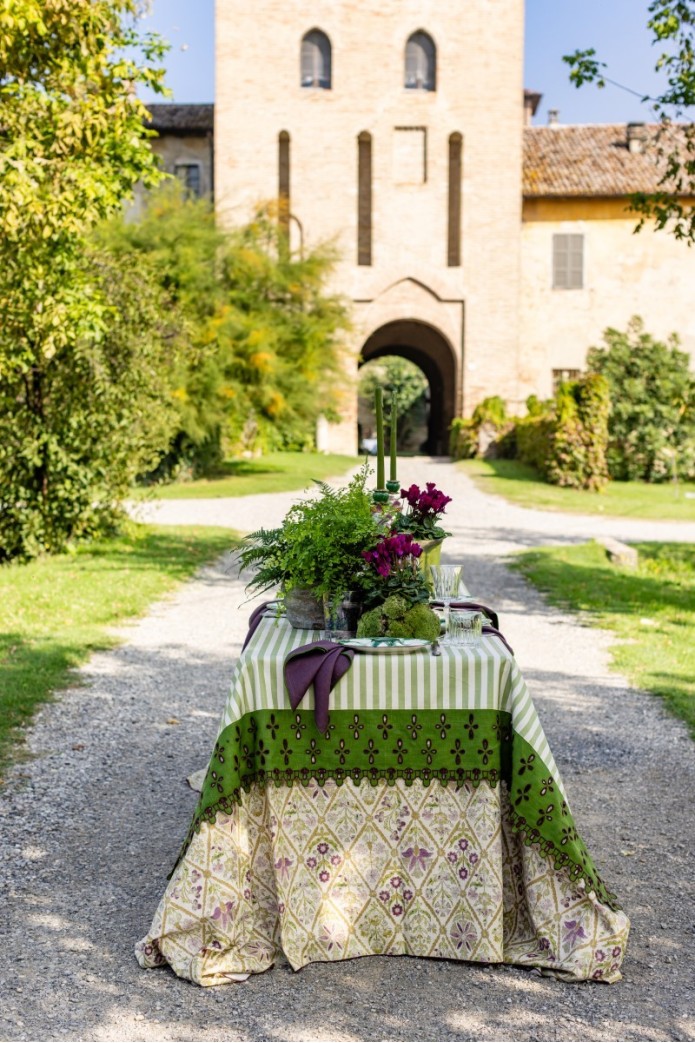 Nappe en coton Amalfi enduit
