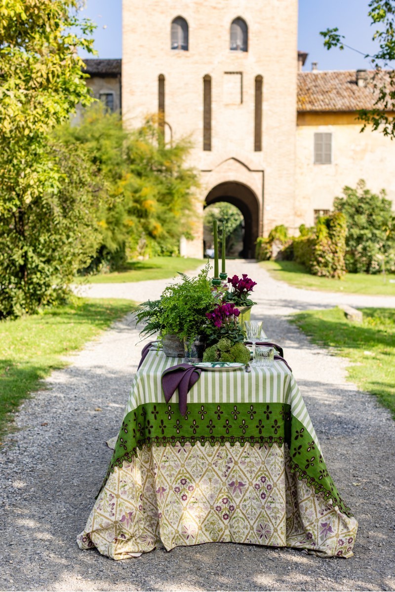Nappe en coton Amalfi enduit