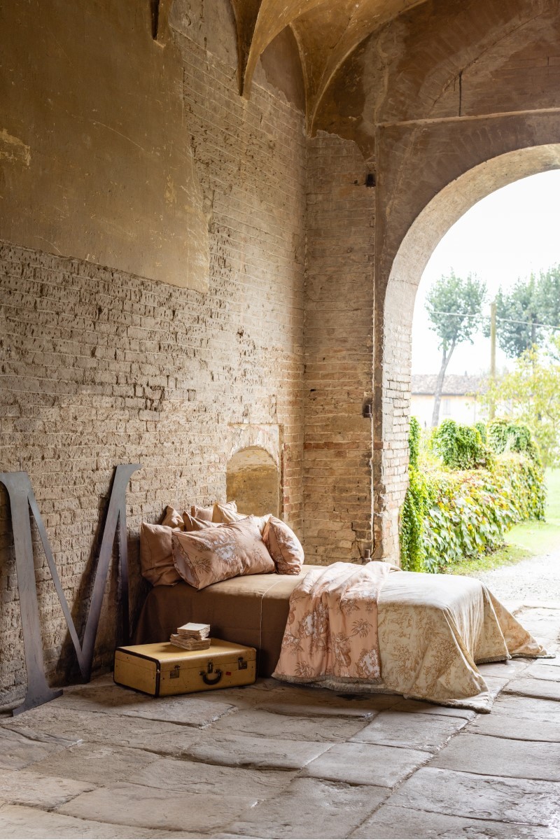 Couvre-lit en coton à franges