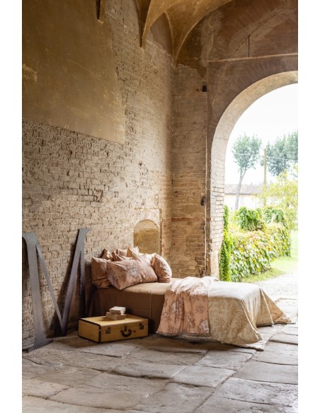 Couvre-lit en coton à franges