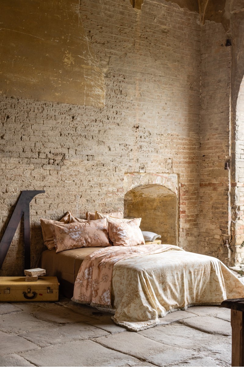 Couvre-lit en coton à franges