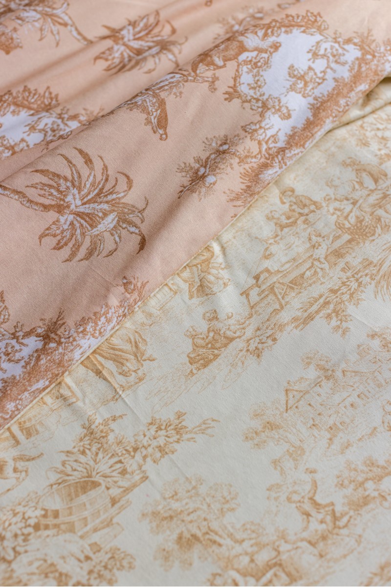 Couvre-lit en coton à franges