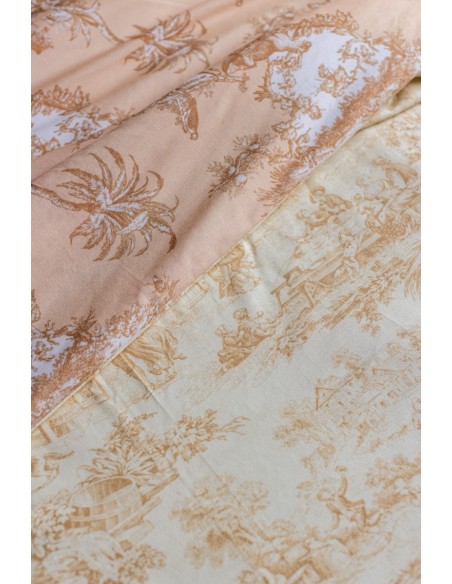 Couvre-lit en coton à franges