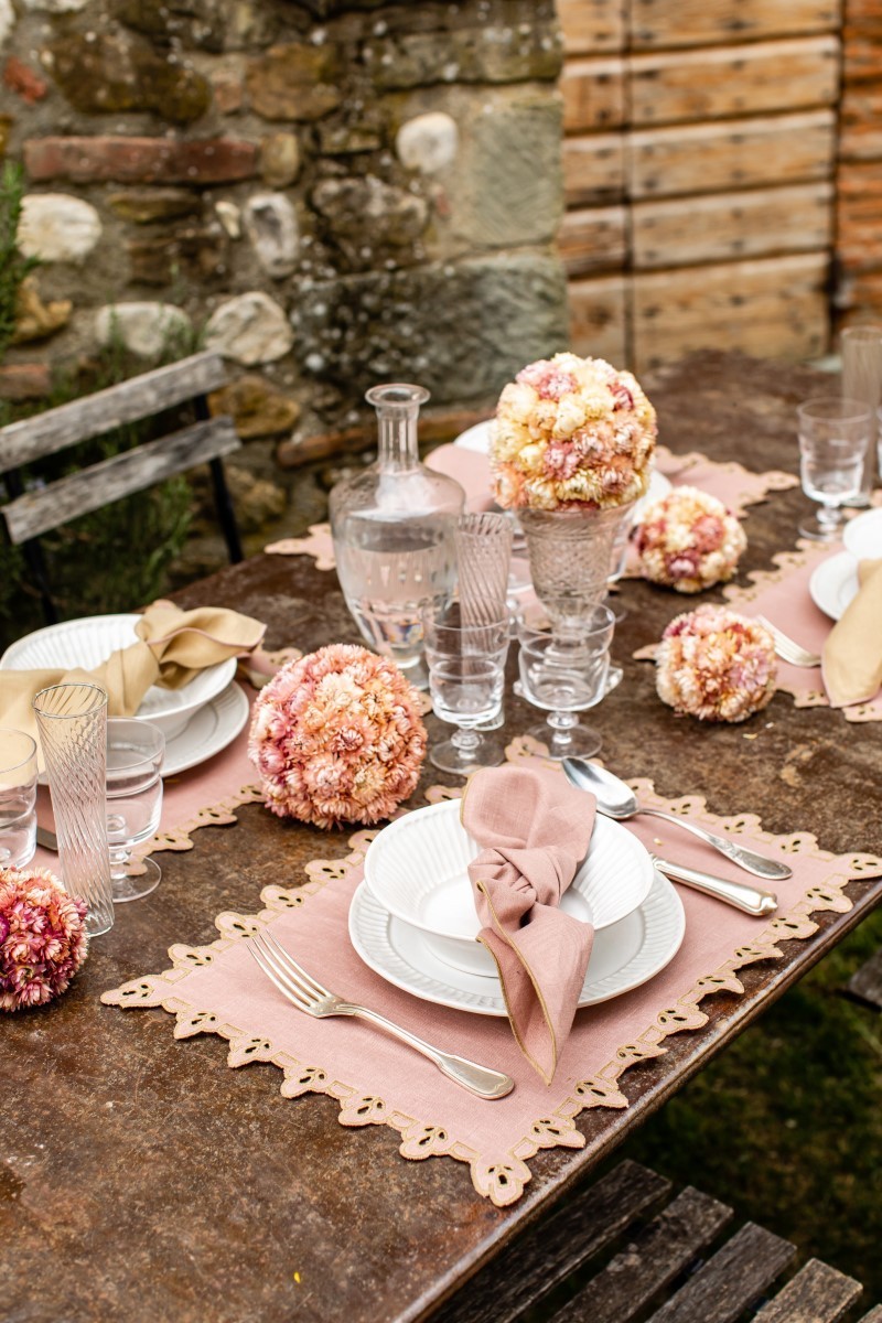 Set de table Amalfi en lin antitache