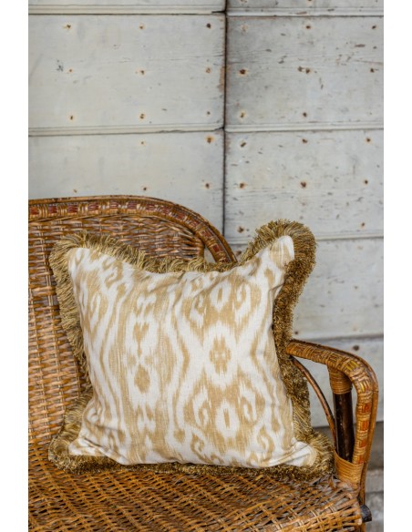 Taie d'oreiller avec franges