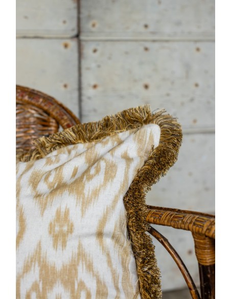 Taie d'oreiller avec franges