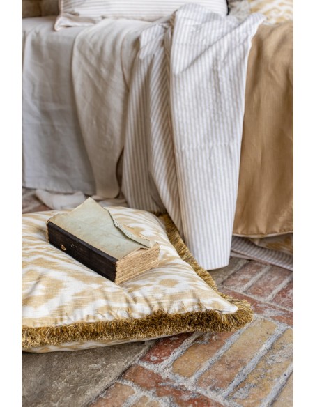 Taie d'oreiller avec franges