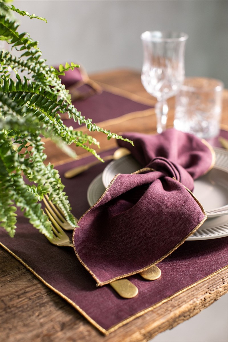 Serviette en lin Filo