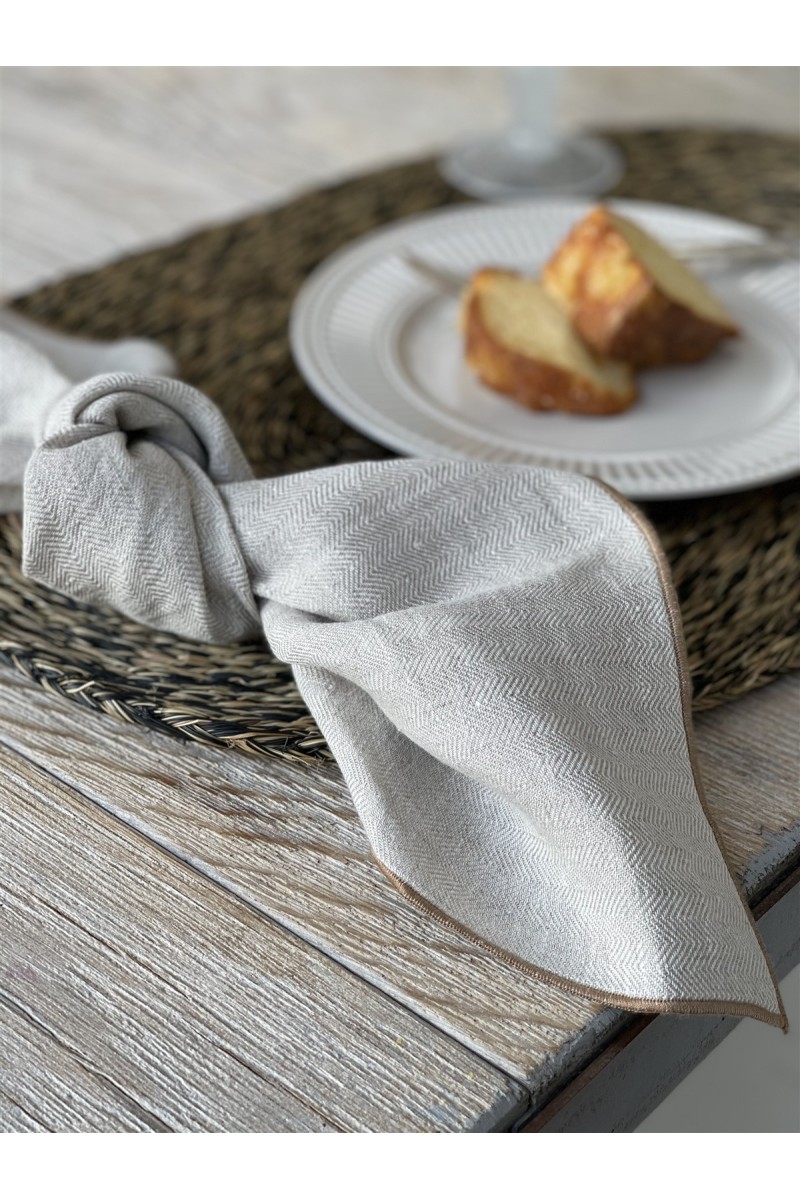 Linen Filo Jaquard Napkin