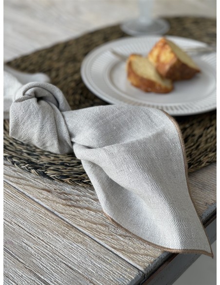 Linen Filo Jaquard Napkin