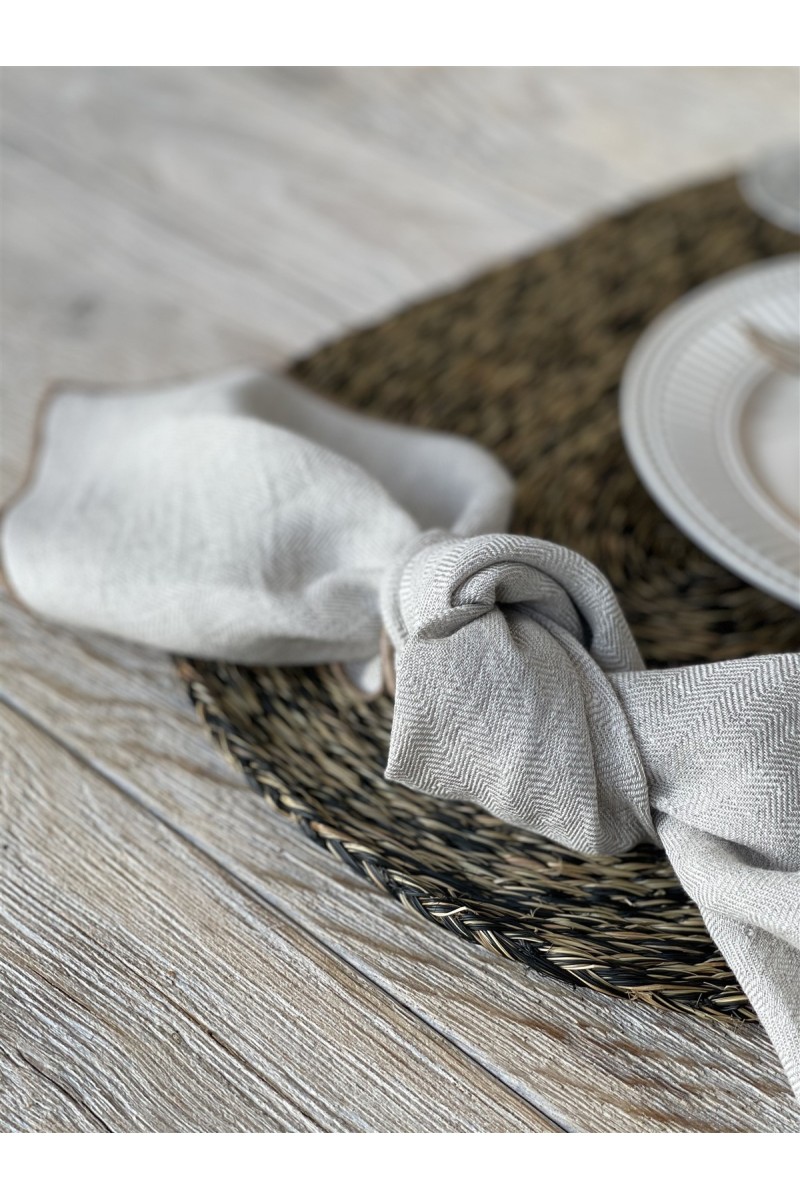 Linen Filo Jaquard Napkin