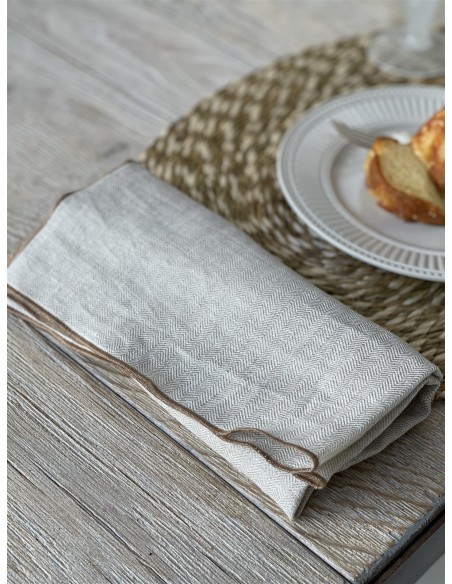 Linen Filo Jaquard Napkin