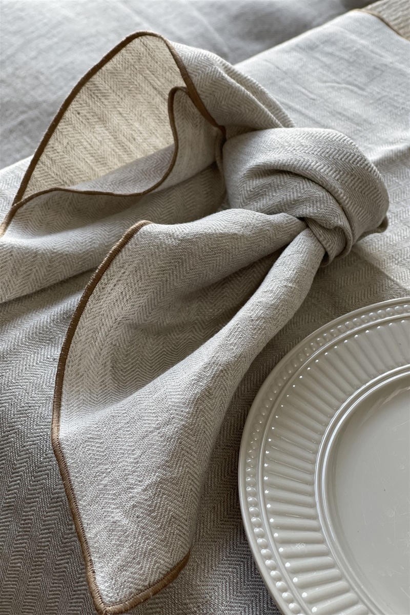 Serviette de table Filo Linen Jacquard