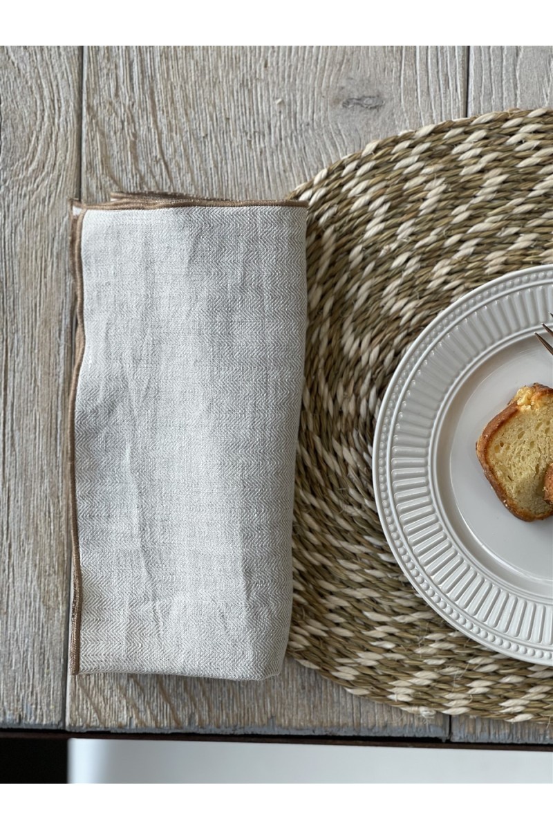 Serviette de table Filo Linen Jacquard