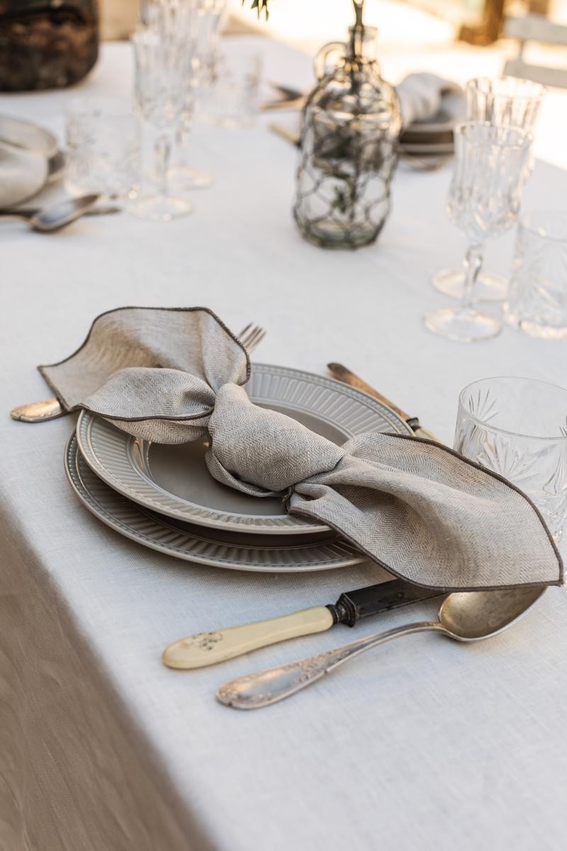 Serviette de table Filo Linen Jacquard