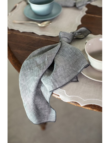 Serviette de table Filo Linen Jacquard