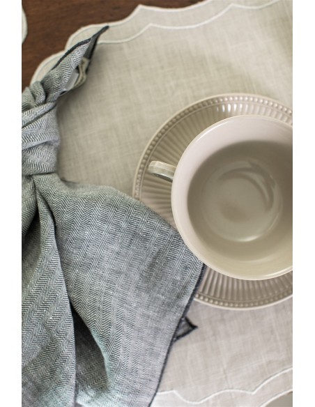 Linen Filo Jaquard Napkin