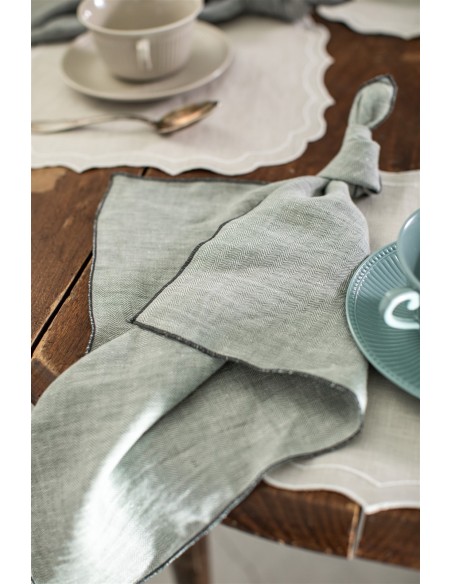 Serviette de table Filo Linen Jacquard